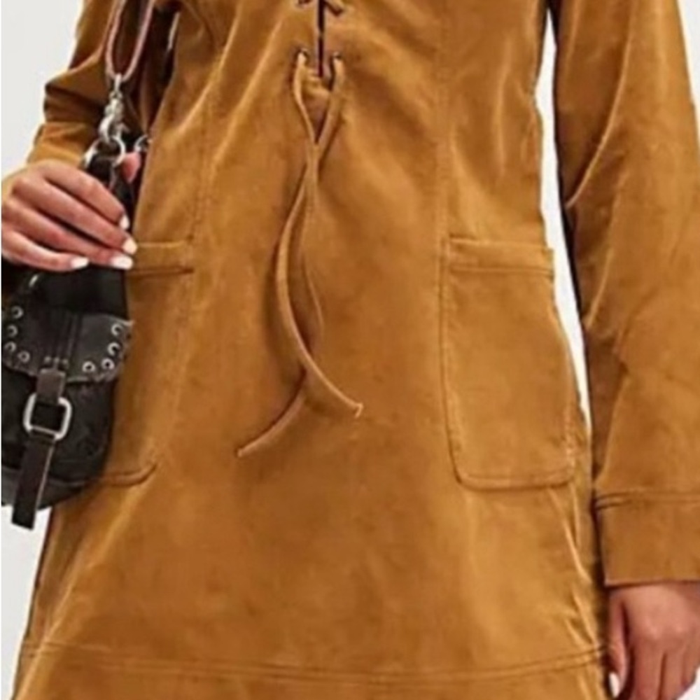 Free People Bradley Faux Suede Mini Dress❤️ NWOT - Picture 3 of 5